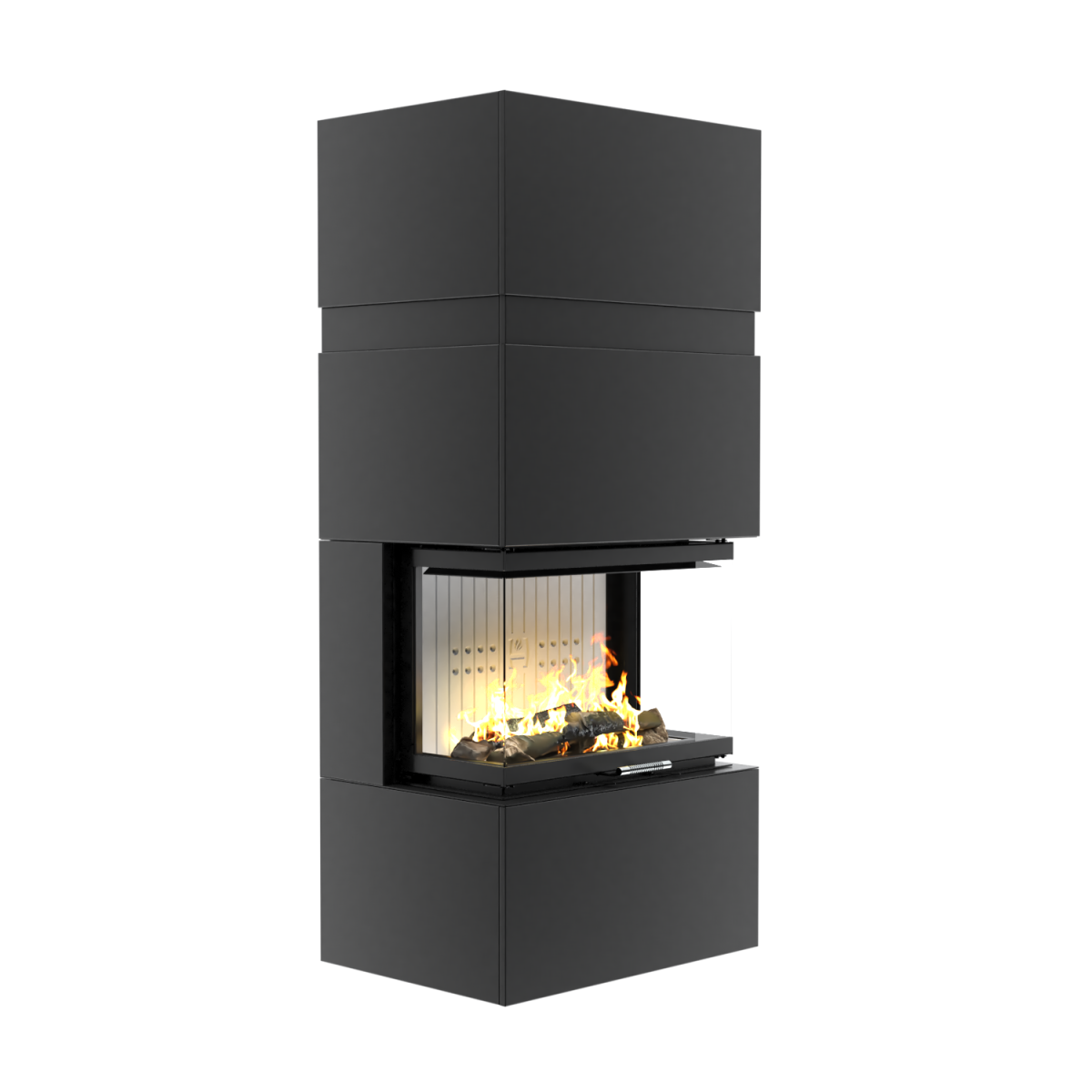 Wkład kominkowy trzyszybowy modułowy Hitze TRINITY TRI BOX 80X35X53.G