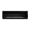 Biokominek wiszący z szybą 1200x400 czarny połysk - obrazek 4