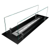 Biokominek do zabudowy wkład 65 cm czarny mat z szybami - obrazek 3