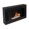 Biokominek wiszący 650x400 box czarny strukturalny mat