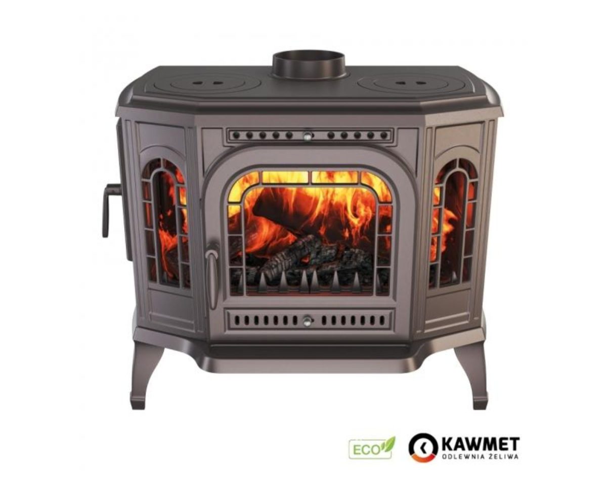 Piec wolnostojący KAWMET P7 (10,5 kW) CookTop LB ECO