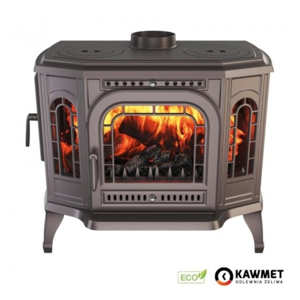 Piec wolnostojący KAWMET P7 (10,5 kW) CookTop LB ECO