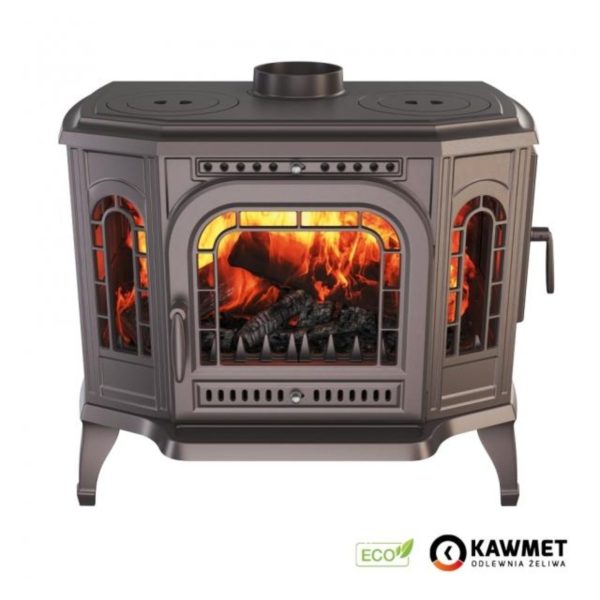 Piec wolnostojący KAWMET P7 (10,5 kW) CookTop PB ECO