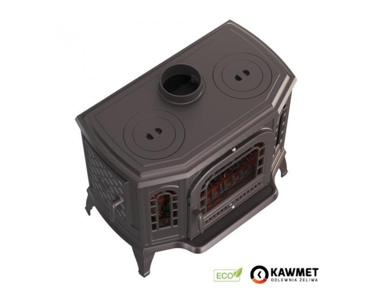 Piec wolnostojący KAWMET P7 (10,5 kW) CookTop LB ECO