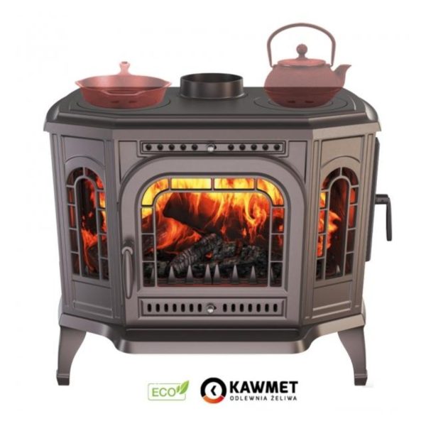 Piec wolnostojący KAWMET P7 (10,5 kW) CookTop PB ECO